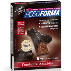 Pesoforma Barrette al Cioccolato Fondente 372g - Pagina prodotto: https://www.farmamica.com/store/dettview.php?id=5864
