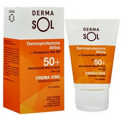 Dermasol Crema Solare Viso Protezione Molto Alta 50mL - Pagina prodotto: https://www.farmamica.com/store/dettview.php?id=6028
