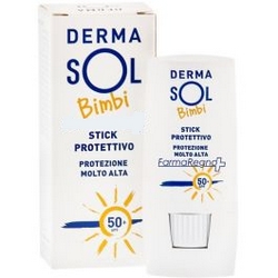 Dermasol Bimbi Stick Protettivo SPF50 8mL - Pagina prodotto: https://www.farmamica.com/store/dettview.php?id=6105
