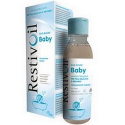 Restivoil Baby Olio Bagno 250mL - Pagina prodotto: https://www.farmamica.com/store/dettview.php?id=6718
