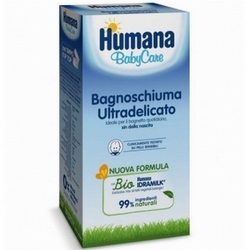 Humana Baby Bagno Schiuma Ultradelicato 200mL - Pagina prodotto: https://www.farmamica.com/store/dettview.php?id=6803