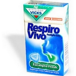 Vicks Respiro Vivo Eucalipto Fresh Pastiglie 40g - Pagina prodotto: https://www.farmamica.com/store/dettview.php?id=7433