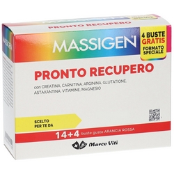 Massigen Pronto Recupero Bustine 84g - Pagina prodotto: https://www.farmamica.com/store/dettview.php?id=7497