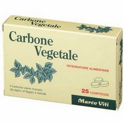 Carbone Vegetale MViti 25 Compresse 10g - Pagina prodotto: https://www.farmamica.com/store/dettview.php?id=7835
