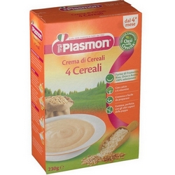 Plasmon Cream with 4 Cereals 230g - Product page: https://www.farmamica.com/store/dettview_l2.php?id=7989