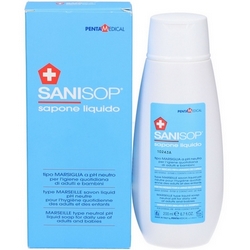 Sanisop Sapone Liquido 200mL - Pagina prodotto: https://www.farmamica.com/store/dettview.php?id=8151