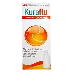 Kuraflu Spray Gola 30mL - Pagina prodotto: https://www.farmamica.com/store/dettview.php?id=8317