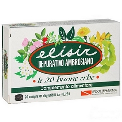 Elisir Depurativo Ambrosiano Compresse 5,3g - Pagina prodotto: https://www.farmamica.com/store/dettview.php?id=8331
