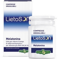 LietoSon Melatonina Compresse 24g - Pagina prodotto: https://www.farmamica.com/store/dettview.php?id=8426