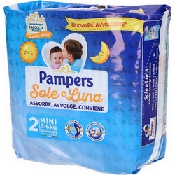 Pampers Diapers Sun-Moon 2 Mini 3-6kg - Product page: https://www.farmamica.com/store/dettview_l2.php?id=8552