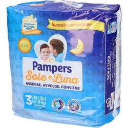 Pampers Pannolini Sole-Luna 3 Midi 4-9kg - Pagina prodotto: https://www.farmamica.com/store/dettview.php?id=8553