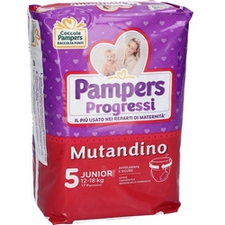Pampers Diapers Easy Up 5 Junior 12-18kg - Product page: https://www.farmamica.com/store/dettview_l2.php?id=8571