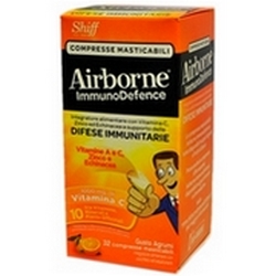 Airborne ImmunoDefence Compresse Masticabili Agrumi 64g - Pagina prodotto: https://www.farmamica.com/store/dettview.php?id=9030