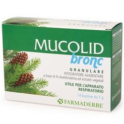 Mucolid Bronc Granular 14x7g - Product page: https://www.farmamica.com/store/dettview_l2.php?id=9065