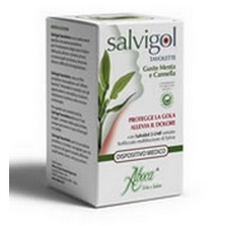 Salvigol Tablets Mint-Lemon 18g - Product page: https://www.farmamica.com/store/dettview_l2.php?id=9328