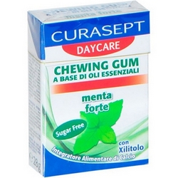 Curasept DayCare Chewing Gum Menta Forte 28g - Pagina prodotto: https://www.farmamica.com/store/dettview.php?id=9388