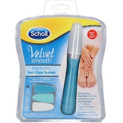 Scholl Velvet Smooth Electronic Nail Care System - Product page: https://www.farmamica.com/store/dettview_l2.php?id=9574