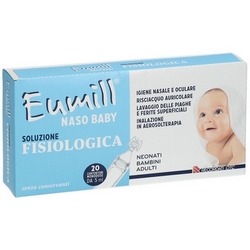 Eumill Naso Baby Soluzione Fisiologica 20x5mL - Pagina prodotto: https://www.farmamica.com/store/dettview.php?id=9599