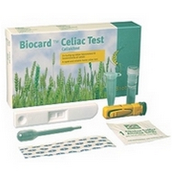 Biocard Test Rapido Celiachia Autodiagnostico - Pagina prodotto: https://www.farmamica.com/store/dettview.php?id=9702