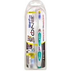 Silver Care One Medium Toothbrush - Product page: https://www.farmamica.com/store/dettview_l2.php?id=9723
